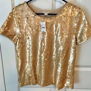 J.Crew sequin top